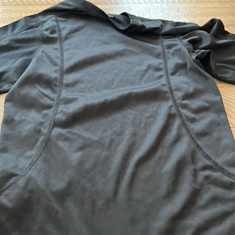 LandsEnd🌊🏖️Surf🏄🏻‍♀️ShirtPolyesterBLACK=WarmWhileWetRASHGUARD💂‍♀️